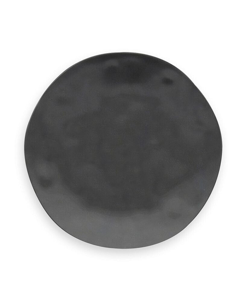 Nature Black Melamine Dinner Plate, 10.5