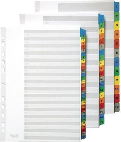 Elba Cardboard dividers A4 numerical 1-31 (E569587)