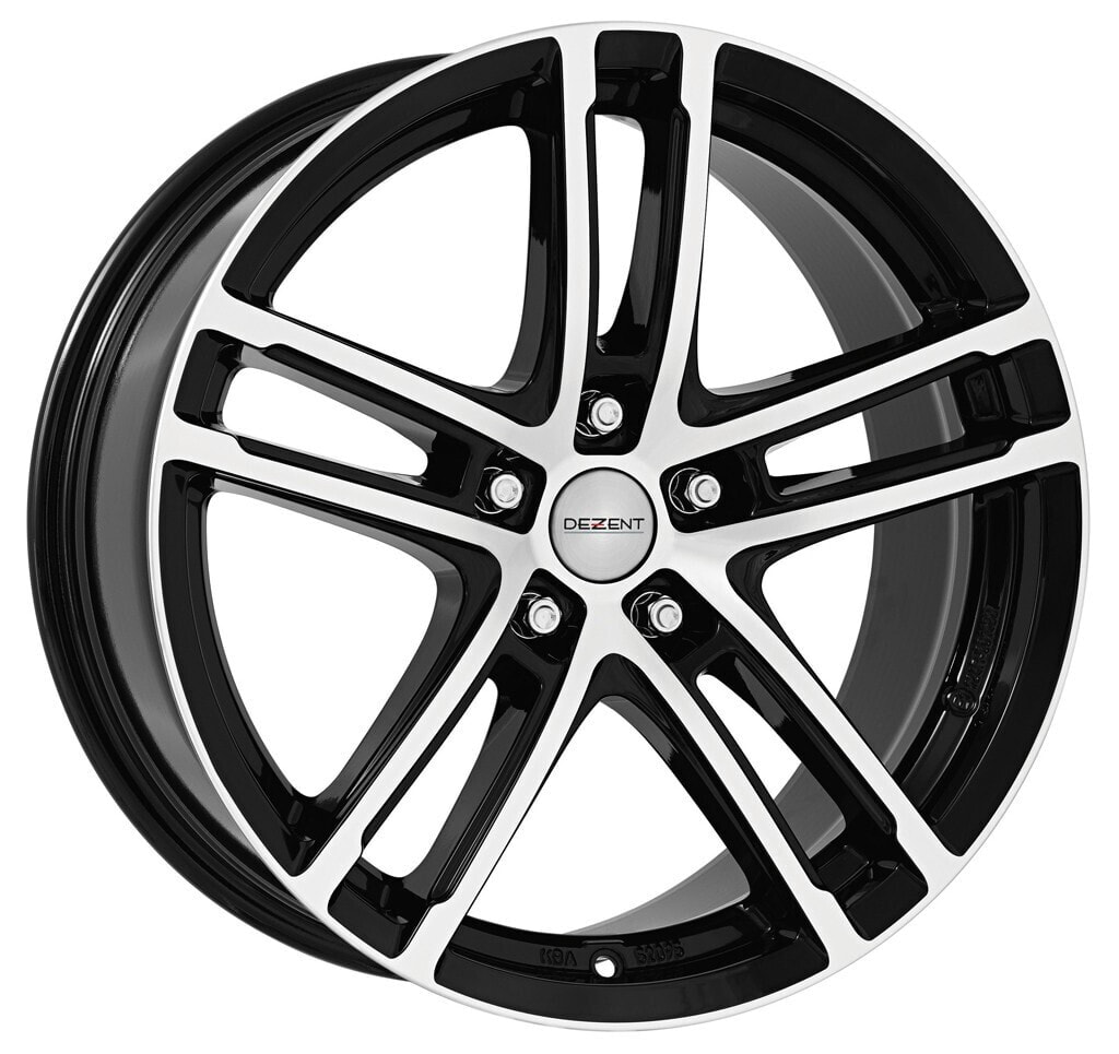 Колесный диск литой Dezent TZ-C black polished 7.5x18 ET25 - LK5/112 ML66.6  колесные диски V58249769Кол-во крепежных отверстий: 5; Диаметр расположения  отверстий (PCD): 112; Диаметр центр. отверстия, мм: 66.6; Диаметр колесного  диска: R18;