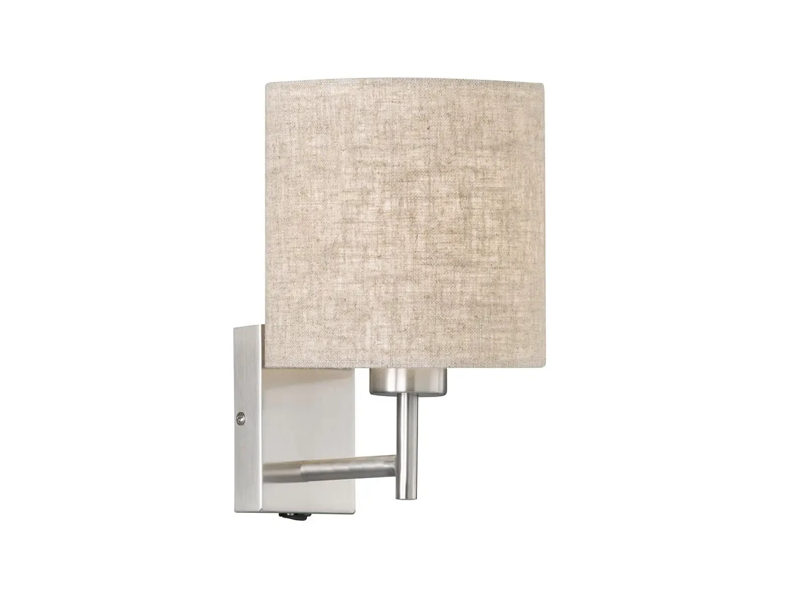 Wandleuchte mit Schalter rund Beige