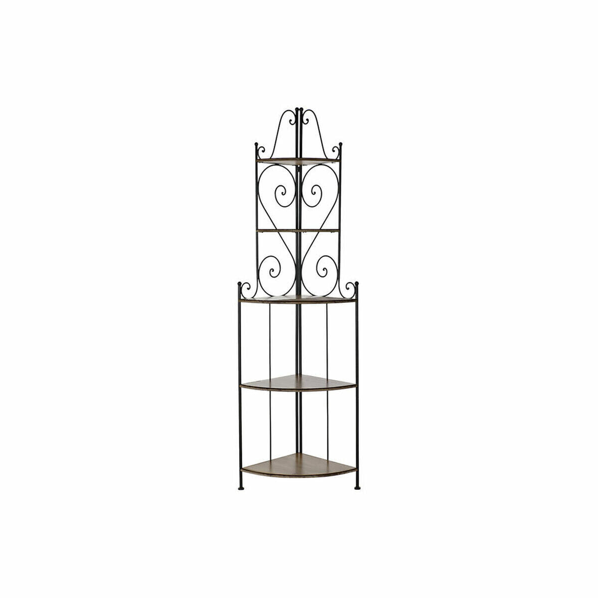 Shelves DKD Home Decor Brown Black Fir Ironwork 63 x 45 x 205 cm (1)