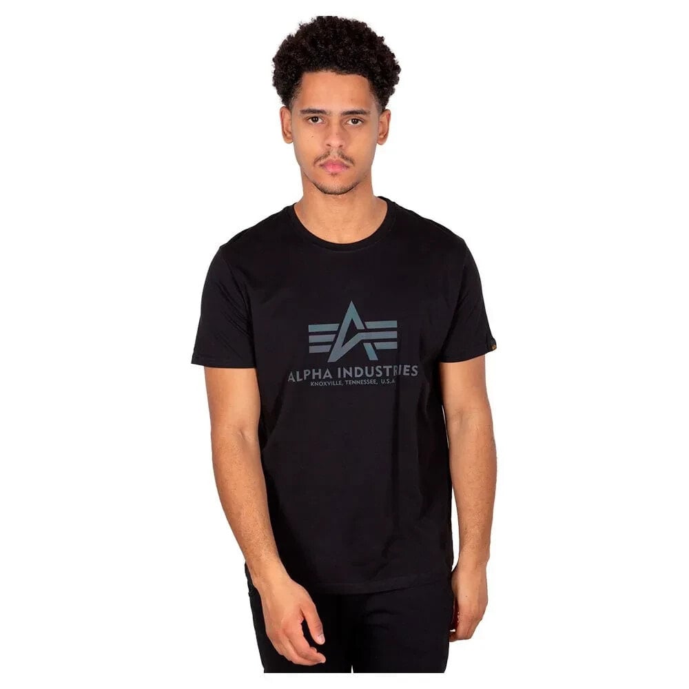 ALPHA INDUSTRIES Basic Rainbow Reflective Short Sleeve T-Shirt