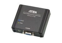 ATEN AT-VC180 - Black - RoHS - 1920 x 1200 pixels - 1080i,1080p,480p,720p - VGA - HDMI