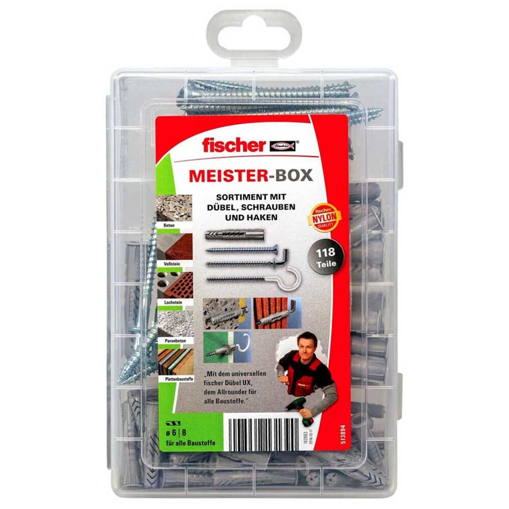 FISCHER GROUP Meister Box Screws / Hooks 75 Pieces