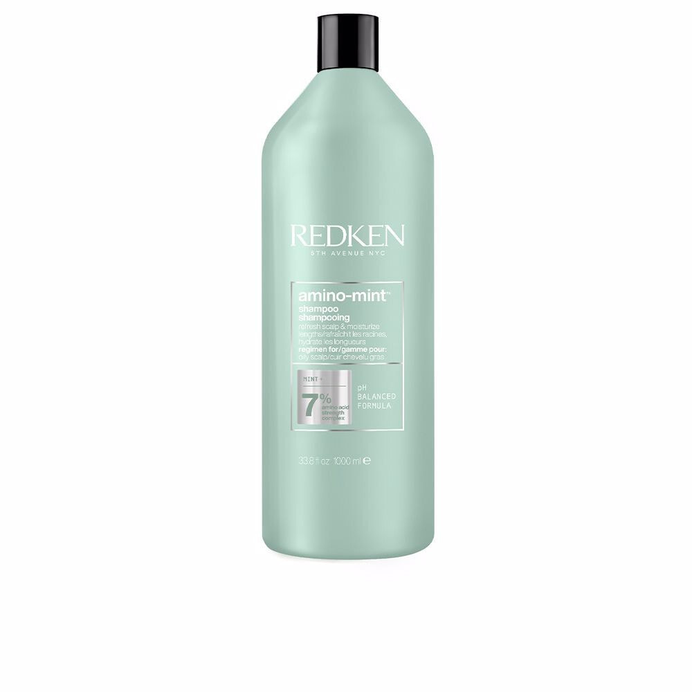 Redken Amino Mint Shampoo Освежающий мятный шампунь для жирных волос 1000 мл