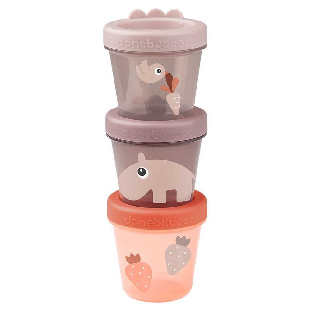 DONE BY DEER Baby Food Container 3-Pack Ozzo
