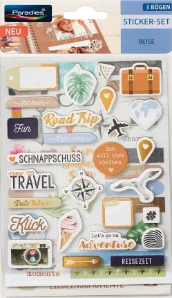 Sticker-Set Reise, 1 St