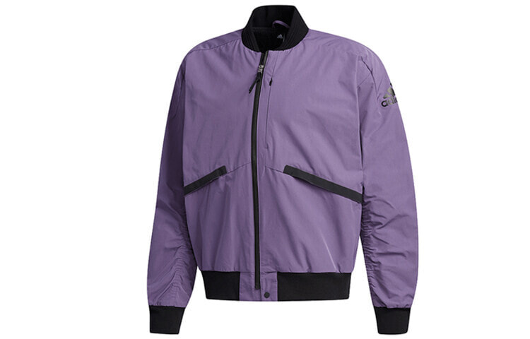 adidas梭织夹克外套 男款 科技紫/黑色 / Куртка Adidas Featured Jacket FM9384