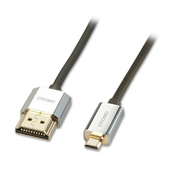 Lindy 1m HDMI/Micro HDMI HDMI кабель HDMI Тип A (Стандарт) HDMI Тип D (Микро) Черный 41681