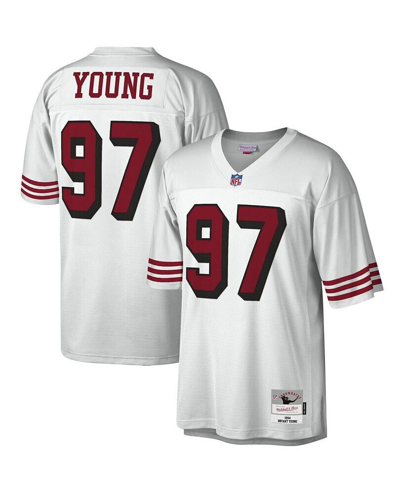Mitchell & Ness men's Bryant Young White San Francisco 49ers 1994 Legacy Replica Jersey