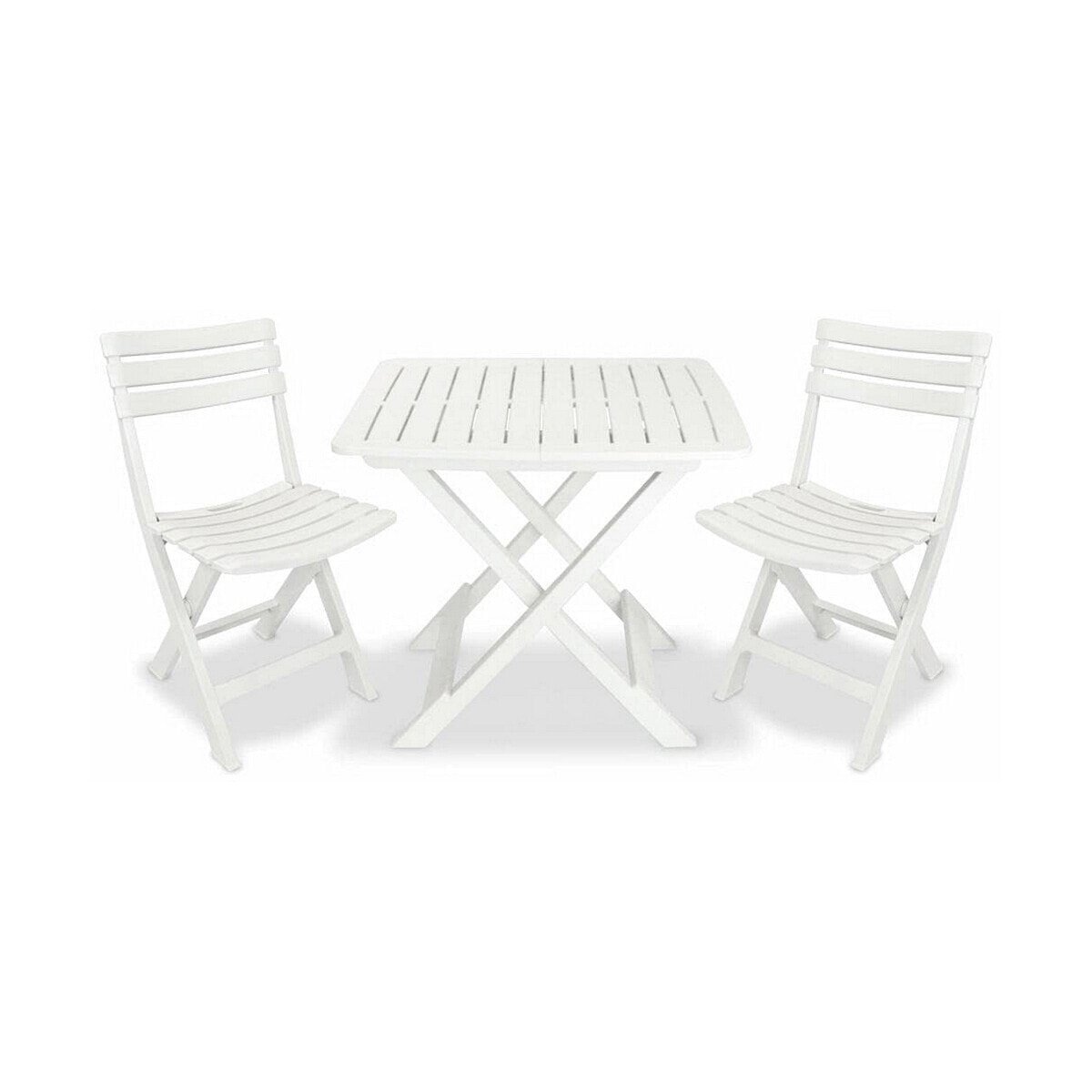 Table set with 2 chairs IPAE Progarden Camping Set polypropylene