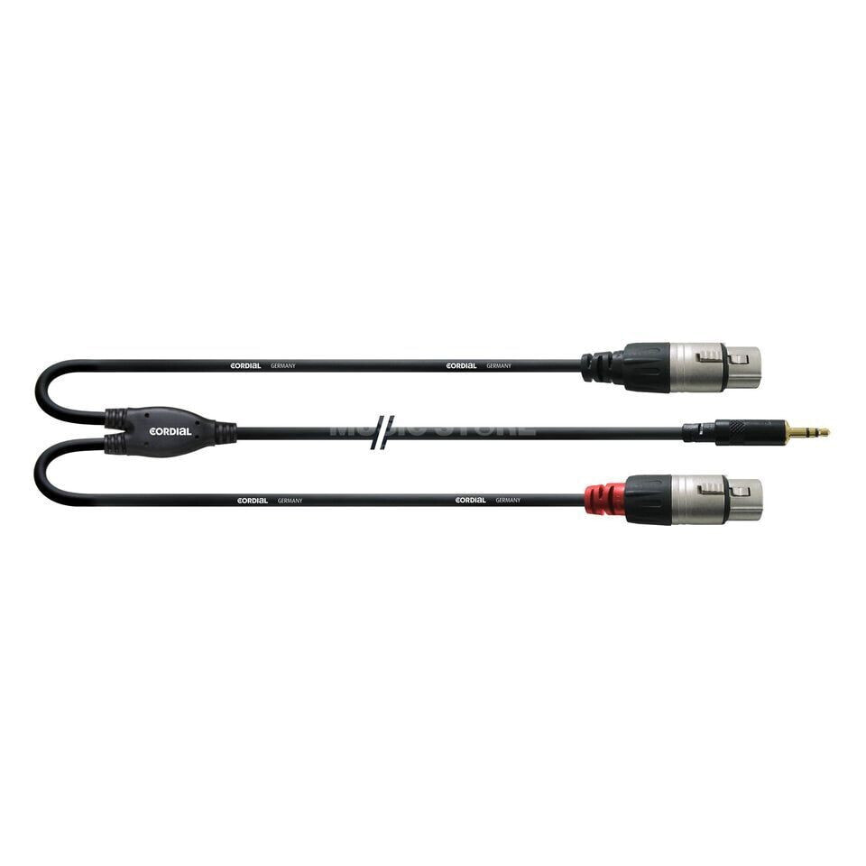 Cordial CFY 3 WFF Y-Audio Cable XLR female 3m Rean