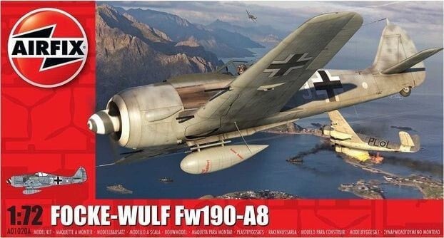 Товар для создания поделок или аппликаций для детского творчества Airfix Myśliwiec Focke-Wulf FW190A-8 model do sklejania Airfix uniwersalny