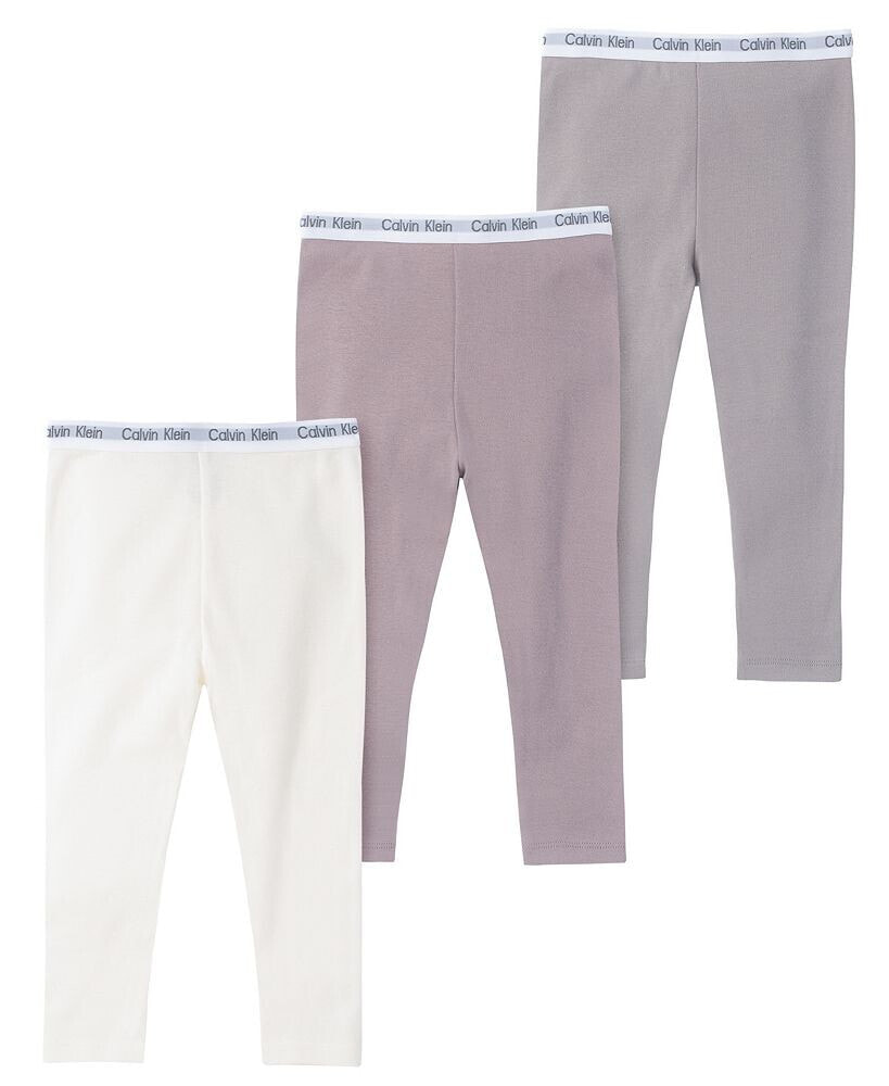 Calvin Klein baby Boys Cotton Layette Pants, Pack of 3