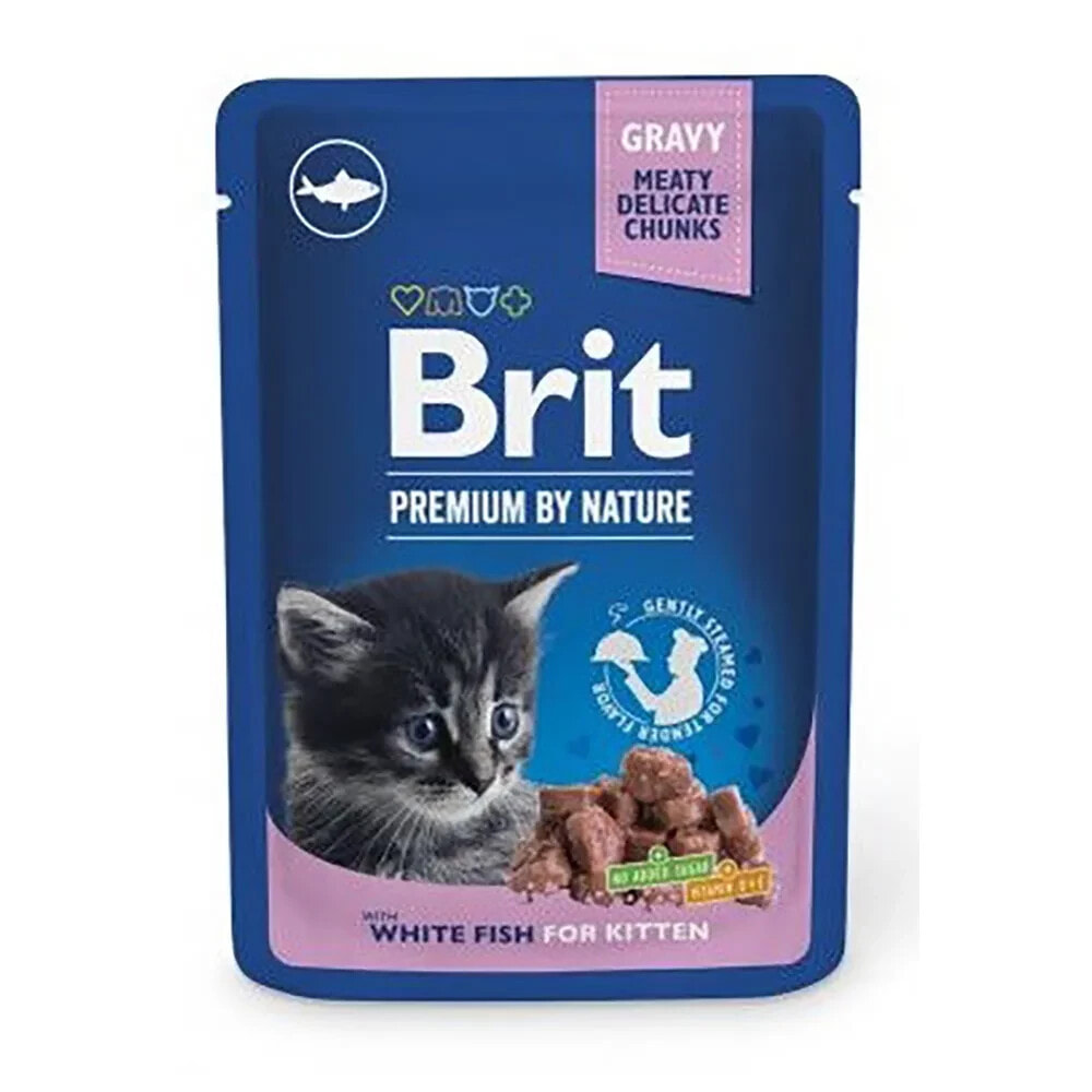 BRIT Premiumnature white fish wet kitten food 100g