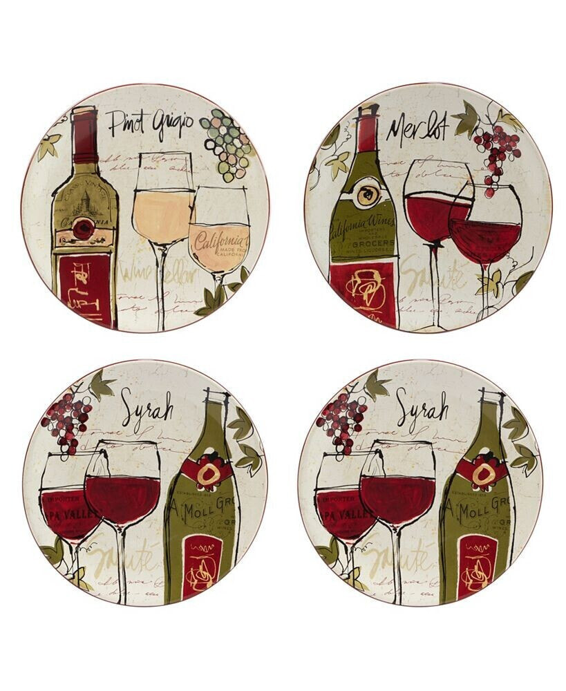 Wine Country Salad Plate, Set of 4