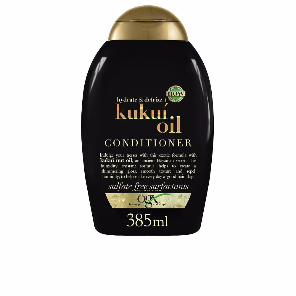Бальзам для поврежденных волос OGX KUKUI OIL anti-frizz hair conditioner 385 ml
