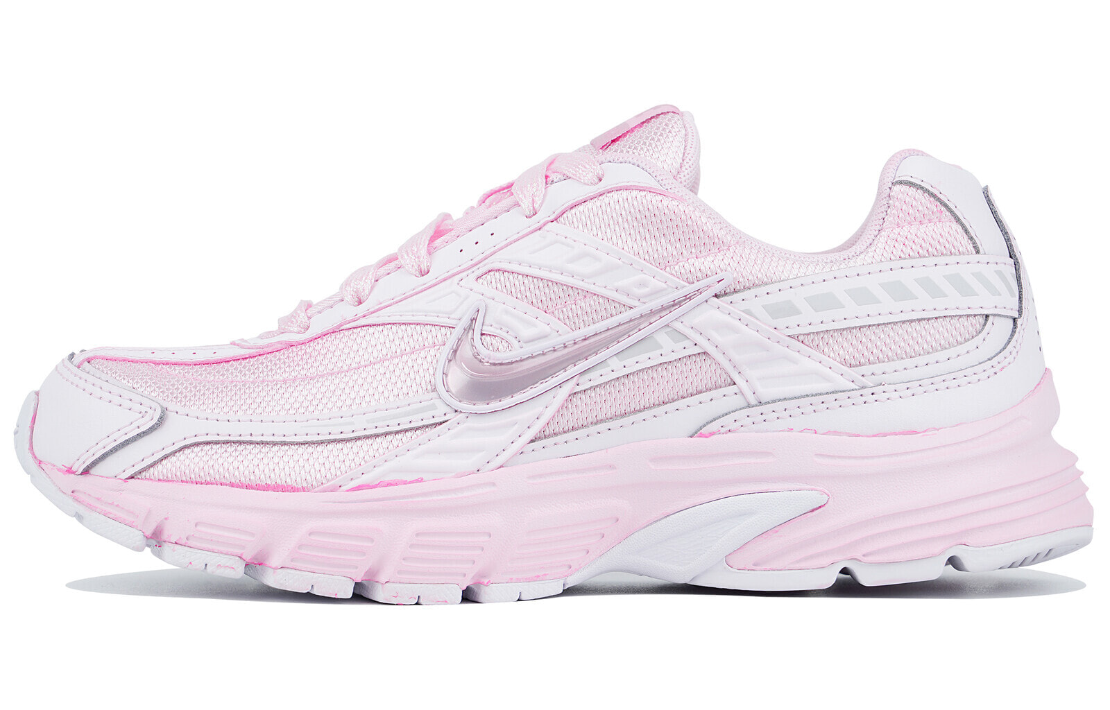 Nike Initiator Running Shoes Women's Low-Top Pink/White/Silver