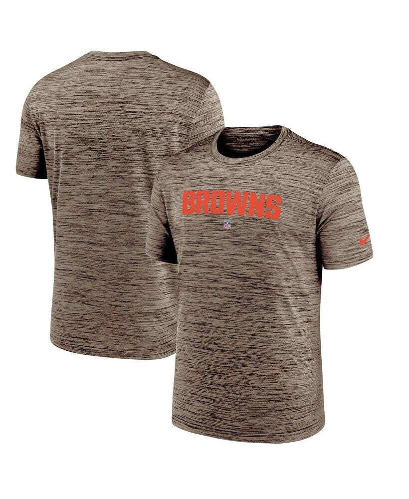 Nike men's Brown Cleveland Browns Velocity Performance T-shirt
