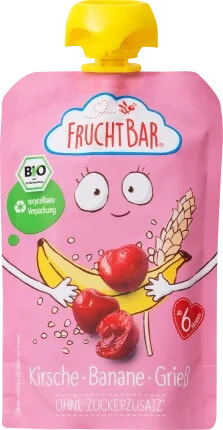 Quetschie Kirsche-Banane-Grieß, ab 6 Monaten, 100 g