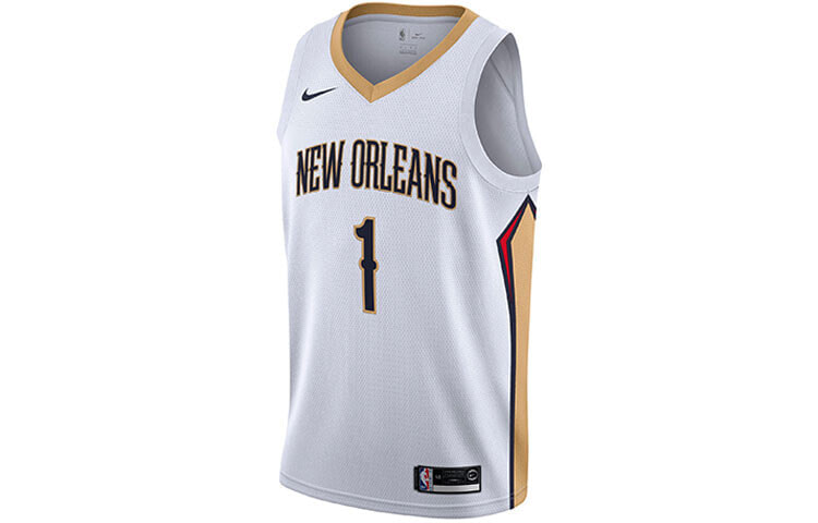 Nike NBA 新奥尔良鹈鹕队 联盟限定 威廉森 1号 SW球迷版 篮球服球衣 男款 白色 / Баскетбольный Nike NBA 1 864433-103