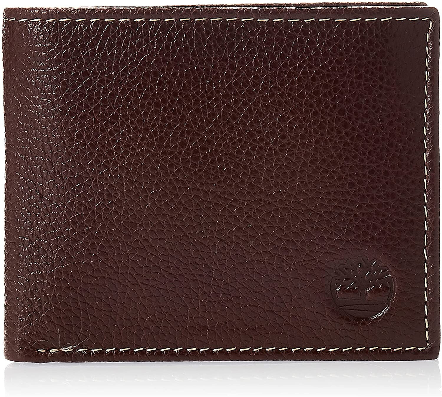 Мужское портмоне кожаное горизонтальное черное без застежки  	Timberland Men's Leather Wallet with Attached Flip Pocket
