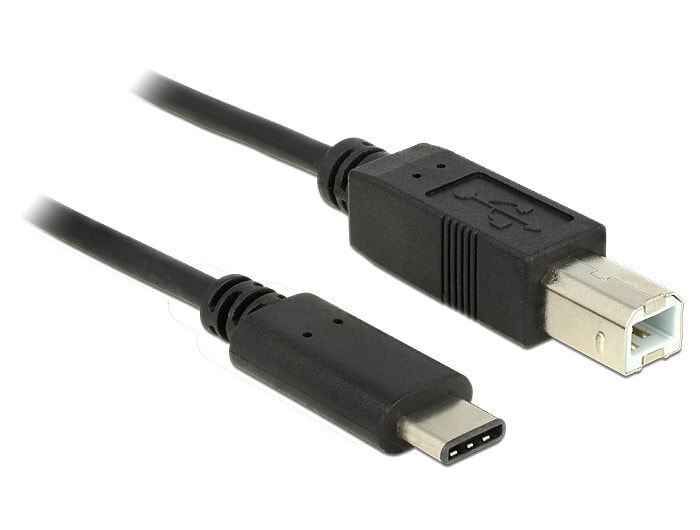 DeLOCK 83601 USB кабель 1 m 2.0 USB C USB B Черный