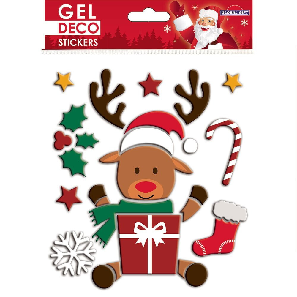 BANDAI Gel Deco Navidad Reno Navideño Stickers