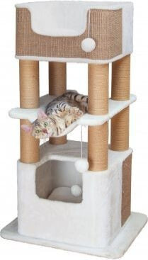 Когтеточка для кошек Trixie Drapak stojący Lucano, 110 cm, biały