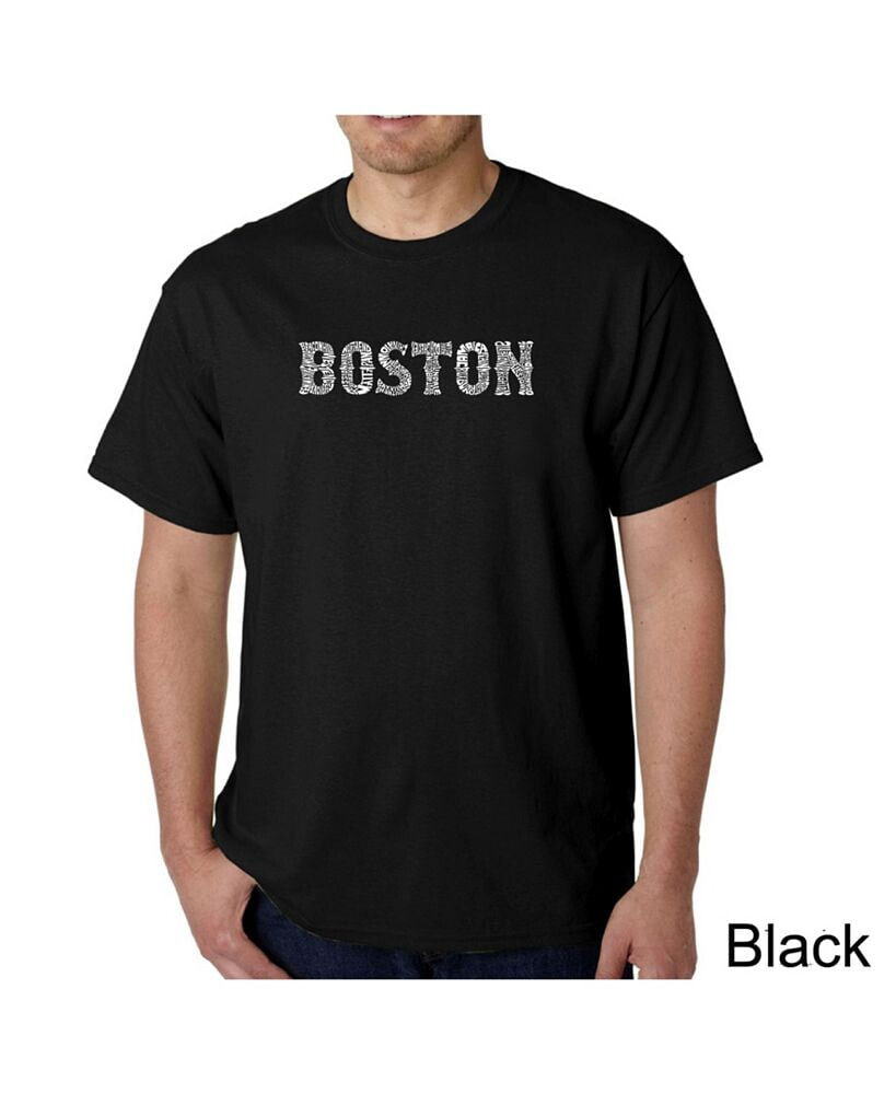 Men's Word Art T-Shirt - Boston Neighborhoods