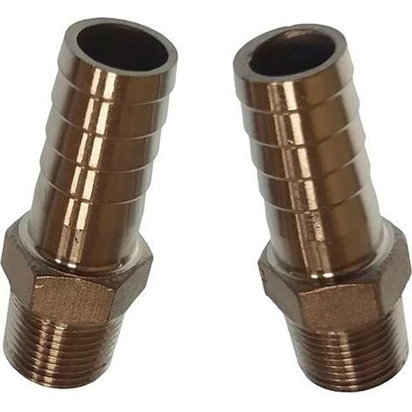 GOLDENSHIP Stainless Steel 3/8´´ Male Hose Adapter