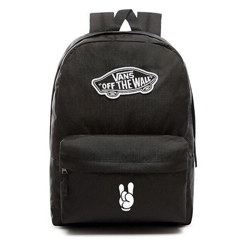 Женский спортивный рюкзак черный с логотипом VANS Realm Backpack szkolny Custom Hand - VN0A3UI6BLK