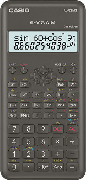 Casio FX-82MS-2 калькулятор Карман Научный Черный