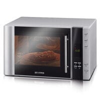 SEVERIN MW 7775 - Countertop - Grill microwave - 30 L - 900 W - Buttons - Black - Silver