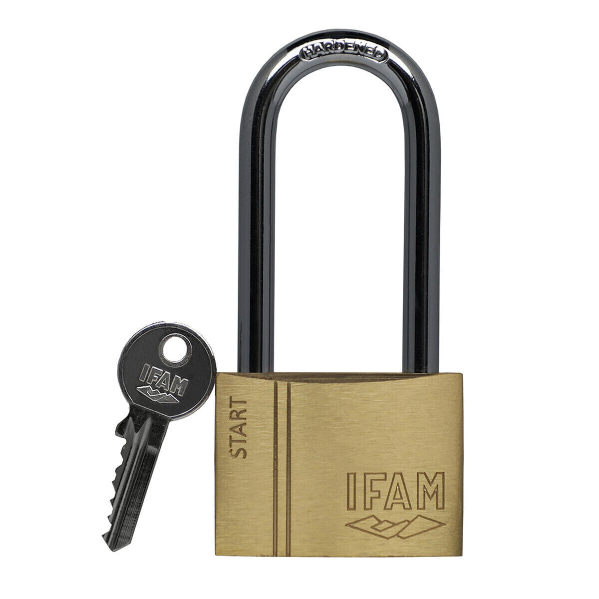 Key padlock IFAM SR50AL Length Brass Steel 1,38 x 4,78 x 3,5 cm