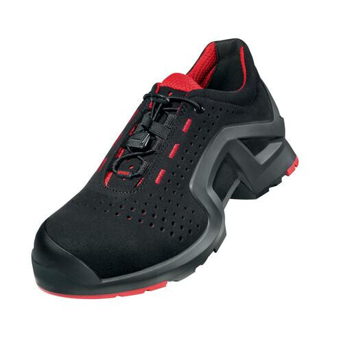 UVEX Arbeitsschutz 85192 - Unisex - Adult - Safety sneakers - Black - Red - ESD - P - S1 - SRC - Speed laces