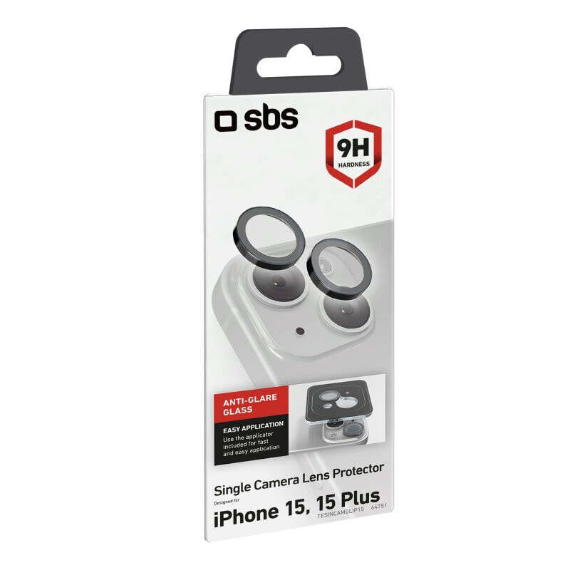 SBS Kameralinsenschutz für iPhone 15/15 Plus