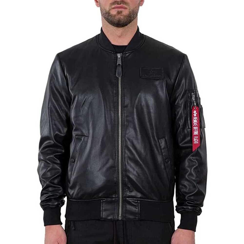 ALPHA INDUSTRIES MA-1 VF Vegan Leather Jacket