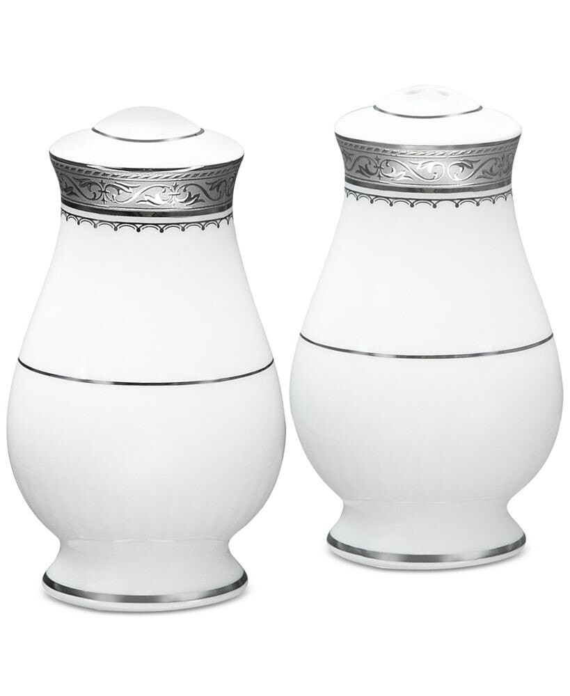 Noritake odessa Platinum Salt & Pepper Shakers