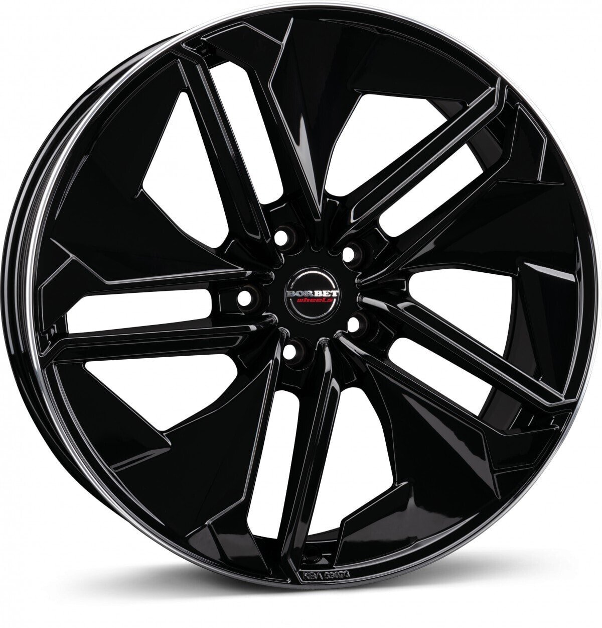 Колесный диск литой Borbet TX black rim polished glossy 9x21 ET30 - LK5/112 ML66.5