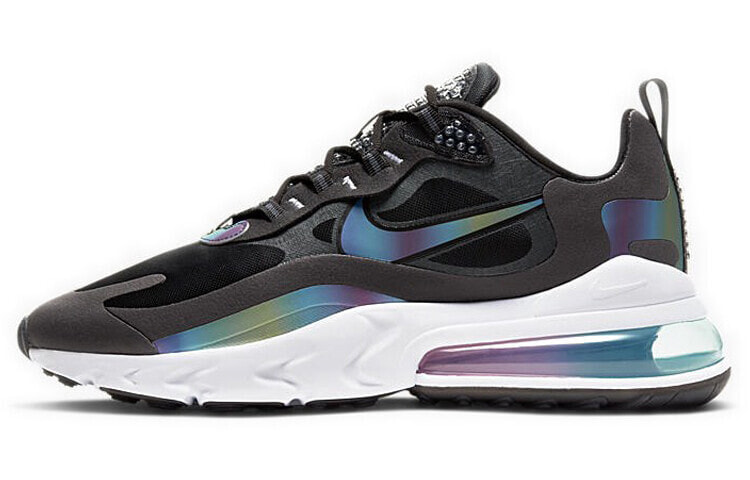 Nike Air Max 270 React 20 气垫 运动 低帮 跑步鞋 男女同款 黑紫 / Кроссовки Nike Air Max 270 Reast 20 (Серый)