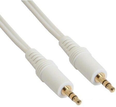 InLine 2.5m 3.5mm jack M/M аудио кабель 2,5 m 3,5 мм Белый 99936W