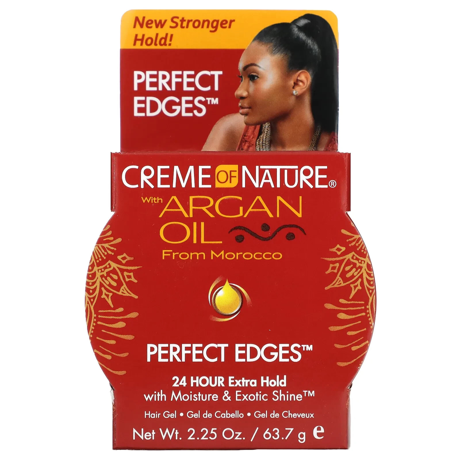 Argan Oil From Morocco, Perfect Edges, Hair Gel, 2.25 oz (63.7 g)