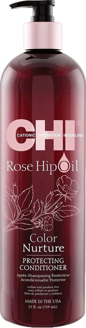Chi Rose Hip OIL Protecting Conditioner Кондиционер с маслом шиповника для защиты цвета волос 739 мл
