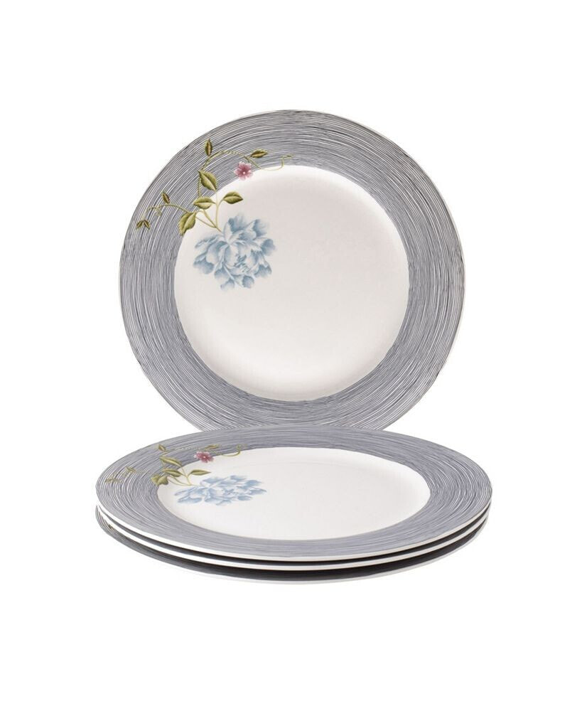 Heritage Collectables Midnight Pinstripe Plates in Gift Box, Set of 4