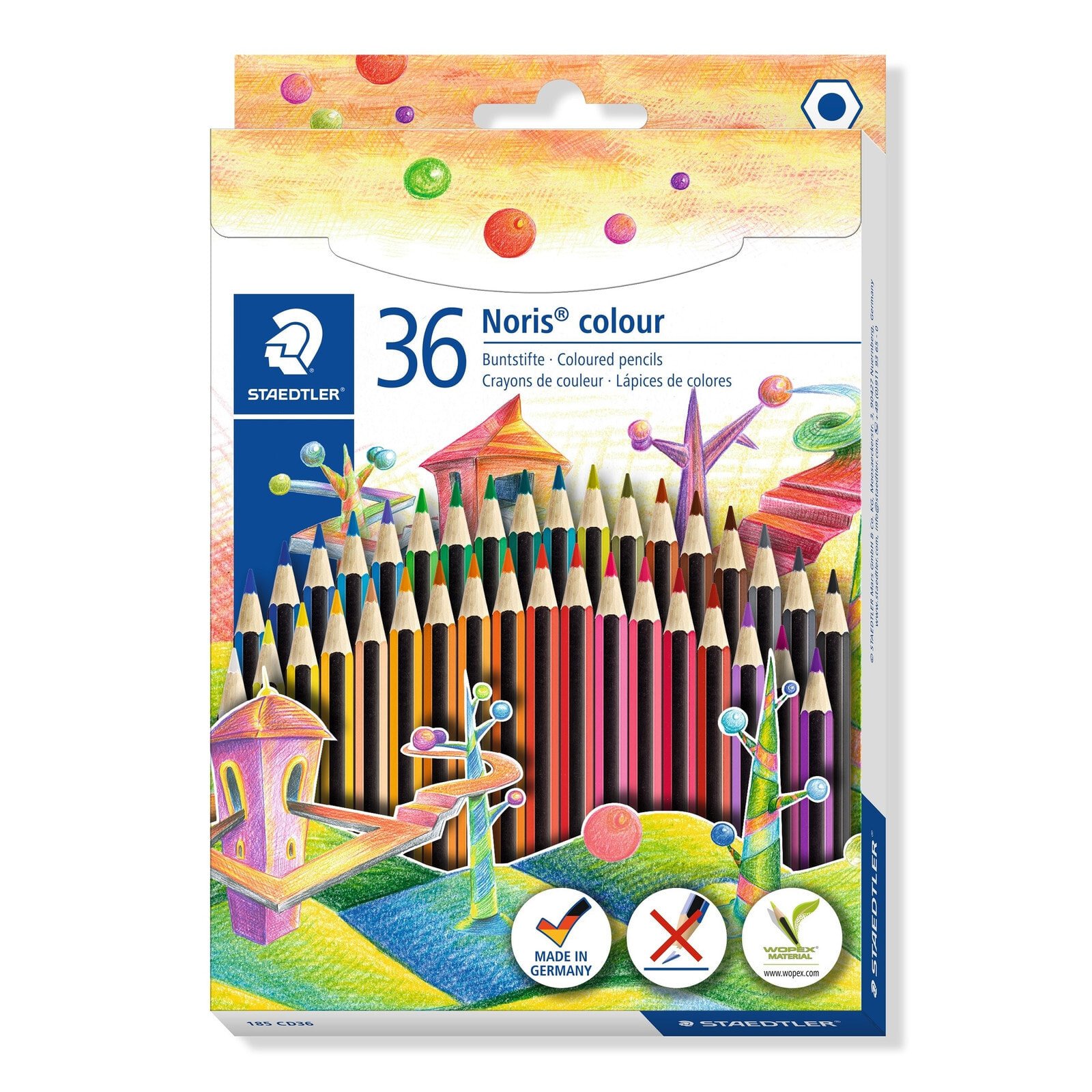 Staedtler Noris colour 185 цветной карандаш 36 шт Разноцветный 185 CD36