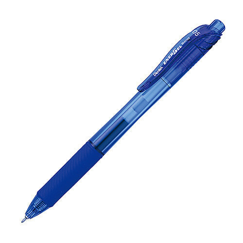 EnerGel-X - Retractable gel pen - Blue - Blue - Plastic - Round - Ambidextrous