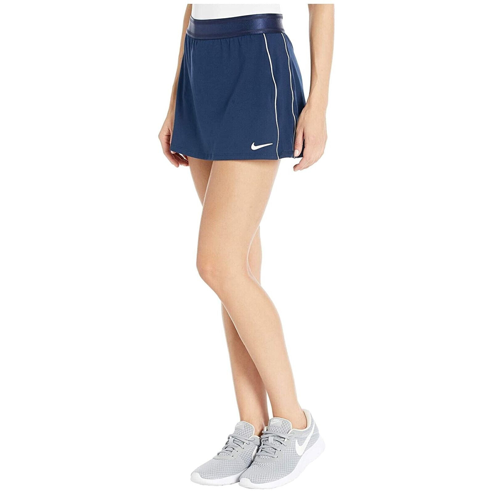 Nike 266919 Women Court Dry Skirt Stretch College Blue Size Medium