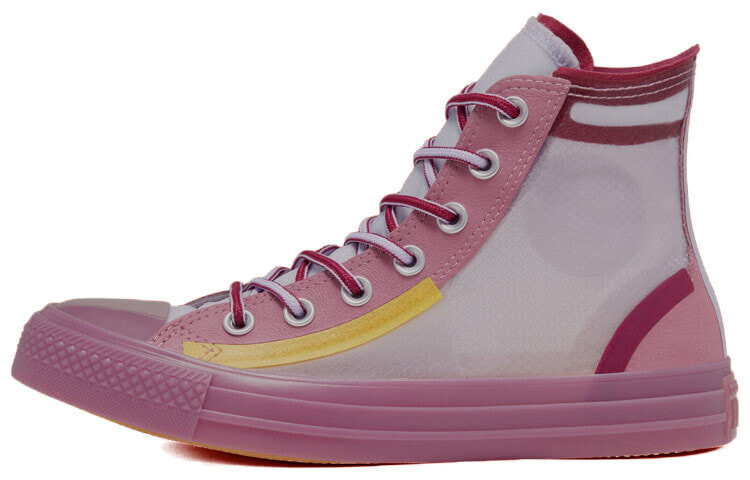 Converse Translucent Mesh Utility Chuck Taylor All Star 复古百搭 高帮休闲帆布鞋 女款 粉果冻 / Кеды Converse Translucent Mesh 567368C