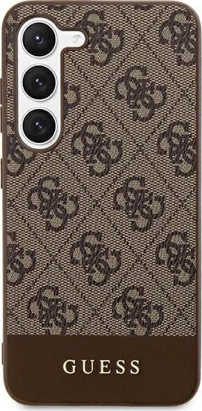 Guess Etui Guess GUHCS24LG4GLBR Samsung Galaxy S24 Ultra hardcase 4G Stripe Collection brązowy/brown